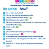 Be Active Flashcard – Gwent Five Ways to Wellbeing